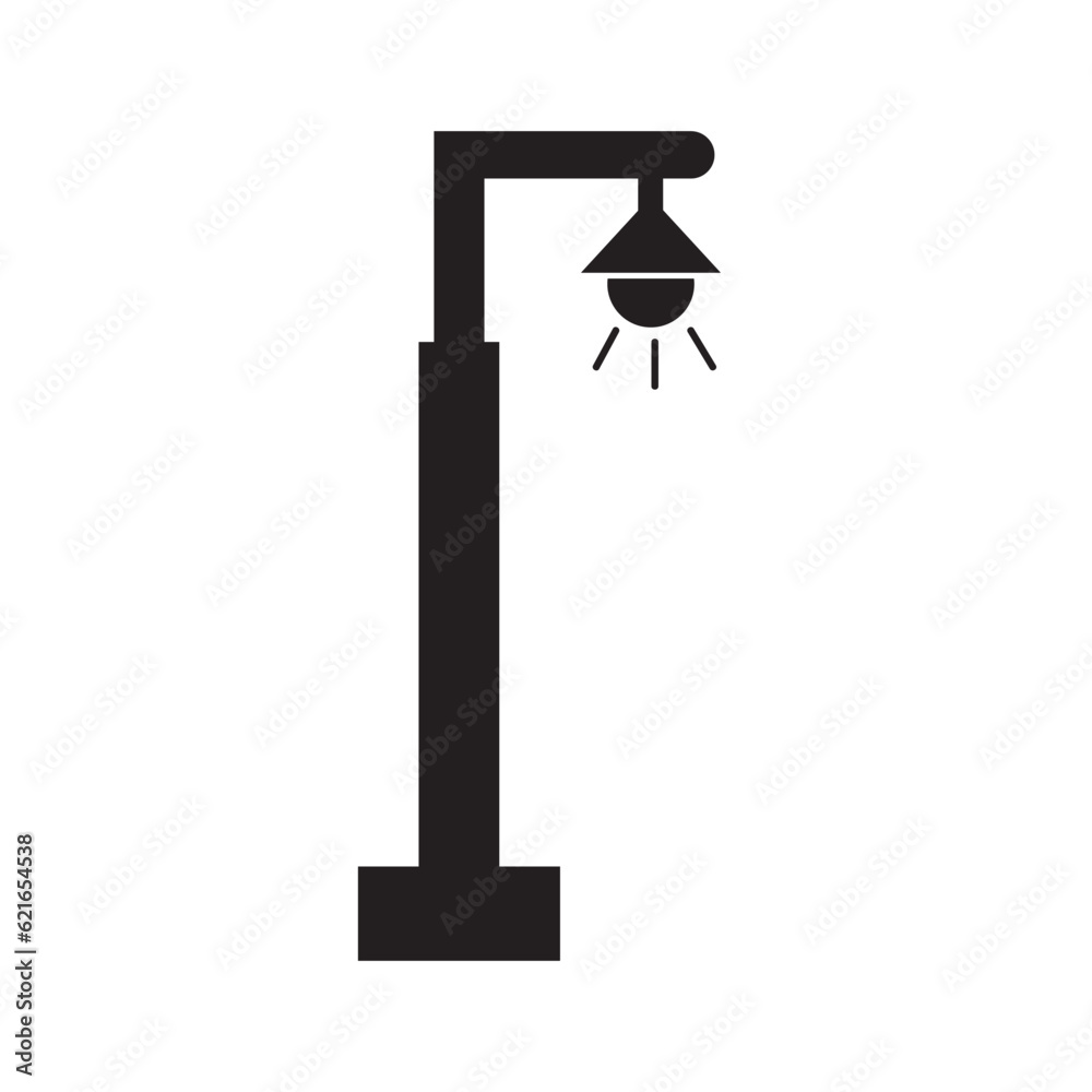 street lighting icon logo vector design template street lighting icon logo vector design template