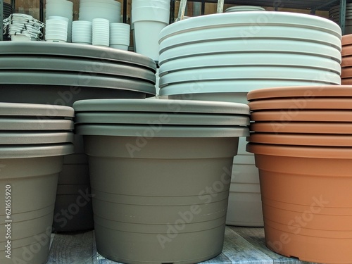 Recycled plastic pots