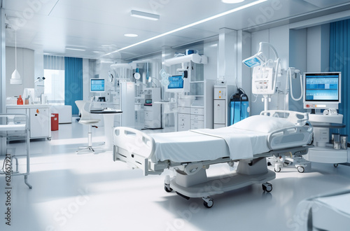 modern emergency room in a hospital 