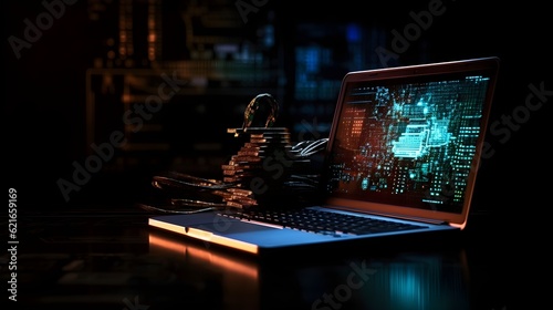 System Breach: Exposing the Dark Side of Cybercrime in a Striking Visual Representation