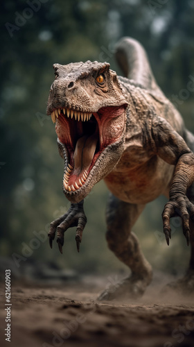 prehistoric - dinosaur - tyrannosaurus - velociraptor - Created with Generative AI technology. © Graxaim