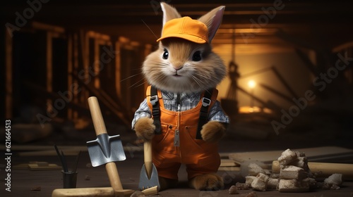 Contractor Bunny: Building Fluffy Dreams