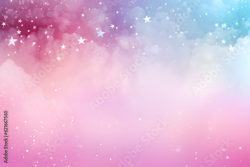 Abstract starlight and pink and purple clouds stardust, blink, background, presentation, star, concept, magazine, powerpoint, website, marketing, 