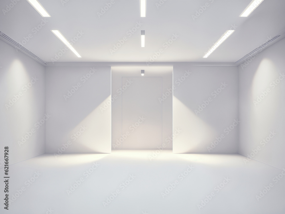 empty white big open industrial hall 3d render illustration empty white big open industrial hall 3d render illustration