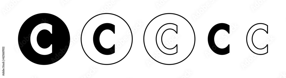 Copyright icon set for web and mobile app. copyright sign and symbol Copyright icon set for web and mobile app. copyright sign and symbol