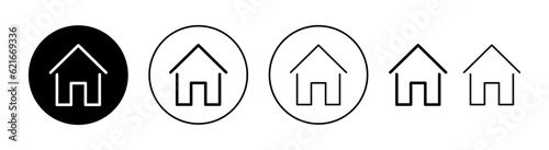 House icon set for web and mobile app. Home sign and symbol © Lunaraa
