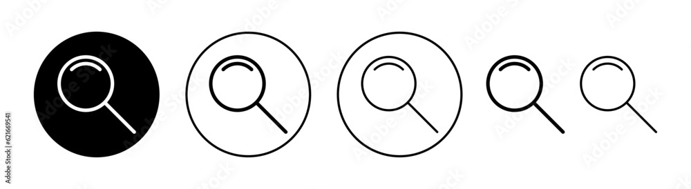 Search icon set for web and mobile app. search magnifying glass sign and symbol Search icon set for web and mobile app. search magnifying glass sign and symbol