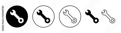 Wrench icon set for web and mobile app. repair icon. tools sign and symbol