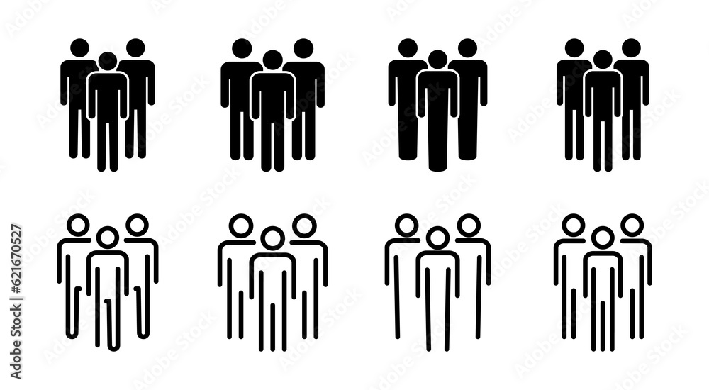 People icon set illustration. person sign and symbol. User Icon vector People icon set illustration. person sign and symbol. User Icon vector