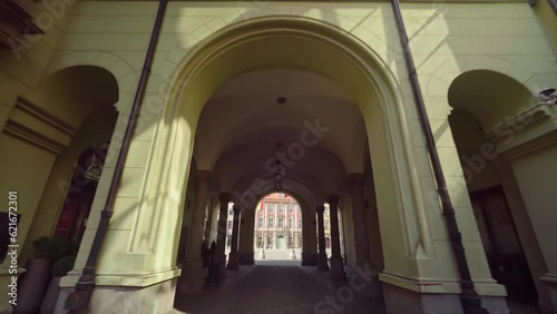 Wallpaper Mural Narrow streets around Market Square in Wroclaw, Poland. Historical city center, Landmark, Architecture, Urban landscape, Cultural heritage, 4K footage, gimbal shots, Cinematic footage, Town hall Torontodigital.ca