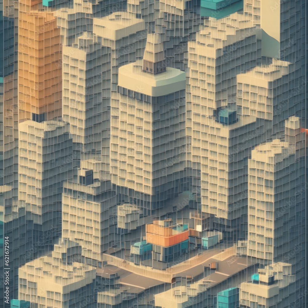 Obraz premium Isometric city