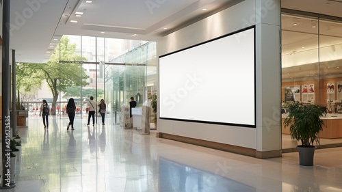 Blank digital signage scree...