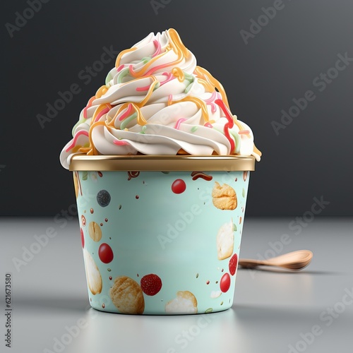 Delicious ice-cream cup, ge...