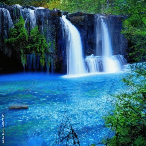 Waterfall. Image created by AI