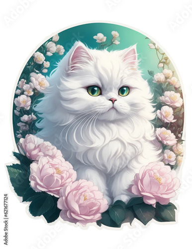 Pristine Elegance: A White Persian Cat on International Cat Day