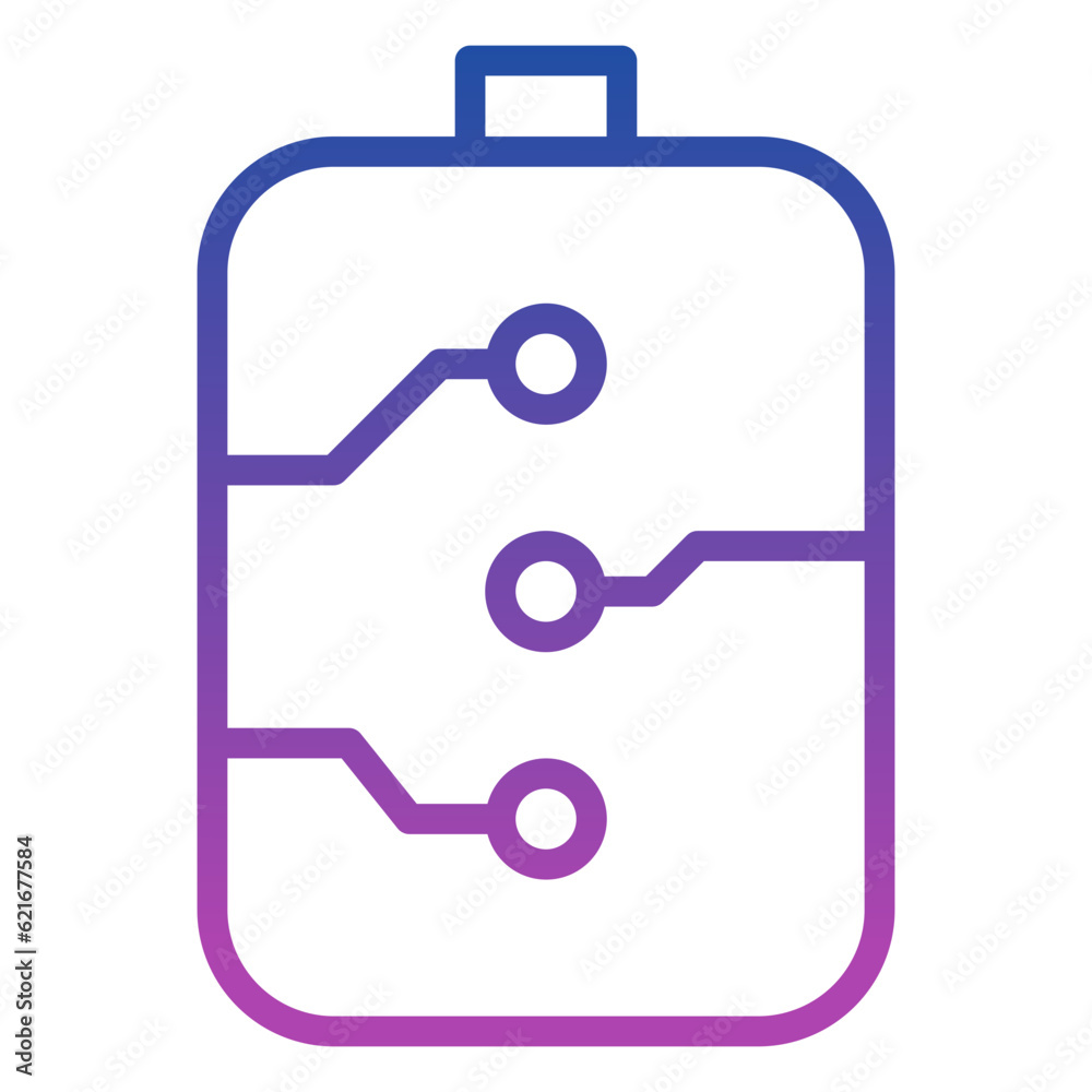 Smart Energy icon, line gradient icon style Smart Energy icon, line gradient icon style
