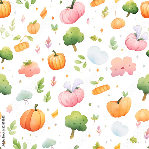 Pattern Pumpkin Autumn Seasonal Vibe 09