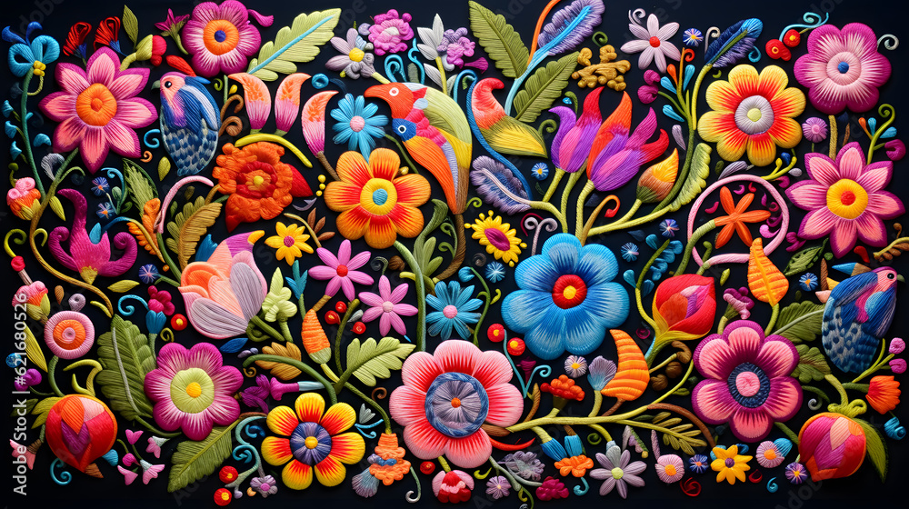 Mexican embroidery