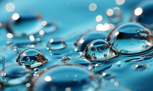 raindrop circles from an above perspective on a transparent water surface