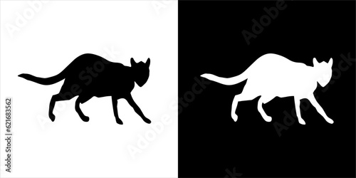 Illustration vector graphics of cat icon