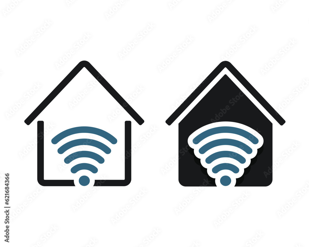 House signal wireless icon. Illustration vector House signal wireless icon. Illustration vector