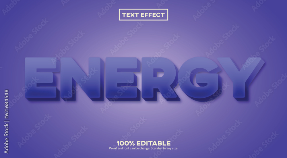 Energy 3D Text Effect