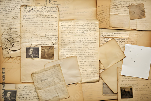 old letters, handwritings, vintage postcards, ephemera