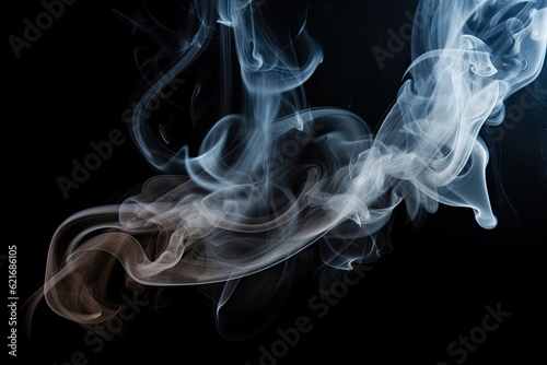 smoke on black backgrounds