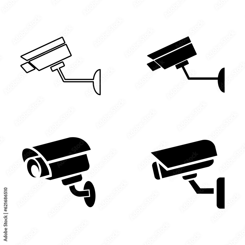 CCTV Icon set, CCTV Icon Vector illustration on white background..eps CCTV Icon set, CCTV Icon Vector illustration on white background..eps