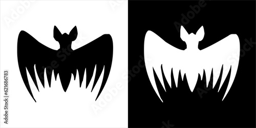 Illustration vector graphics of bat con