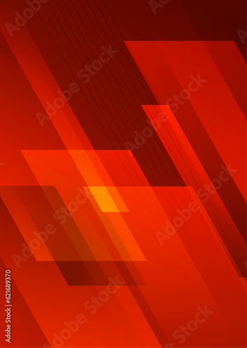 Abstract red gradient geometric cover designs