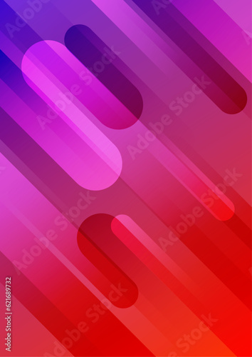 Modern abstract covers layout design template, Vivid and bright Purple and red gradient, Annual report design, Poster and Banner, 4 set sign, Flat style vector illustration artwork.