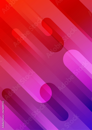 Modern abstract covers layout design template, Vivid and bright Purple and red gradient, Annual report design, Poster and Banner, 4 set sign, Flat style vector illustration artwork.
