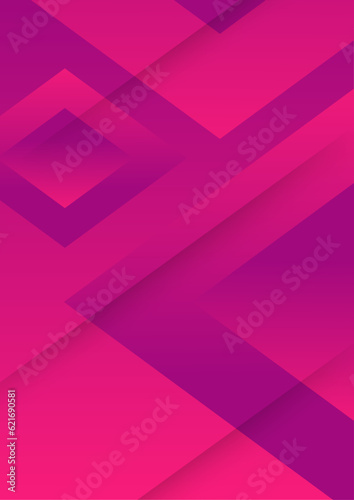 Abstract magenta geometric background. Dynamic shapes composition. Cool background design for posters. Vector illustration