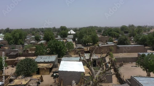 A  RURAL WEST-AFRICAN COMMUNITY IN NIGERIA, MAIDUGURI,  NIGERIA,  AFRICA. photo