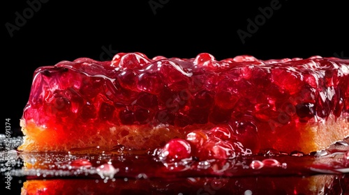 Luscious Pomegranate Fruit Jelly With Insane Details photo