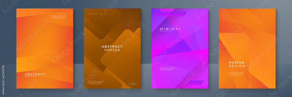 Abstract template brochure design with geometric background Abstract template brochure design with geometric background