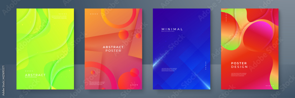 Abstract geometric background. Dynamic shapes composition. Cool background design for posters. Vector illustration