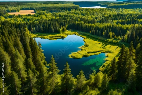 lake in the forest