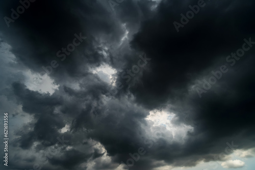  Dark sky with stormy clouds. Dramatic sky ,Dark clouds before a thunder-storm.