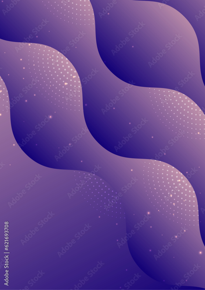 Set of minimal covers design. Purple gradient vector background. Modern template design for cover or web