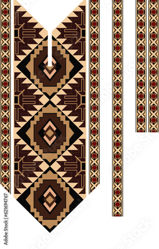 Beautiful floral cross stitch pattern on white background, traditional oriental geometric pattern, Aztec style abstract vector illustration, designed for fabric texture, men fashion