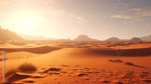 Detailed Desert Landscape Boasts Insane Details. Incredible desert landscape with stunning colors