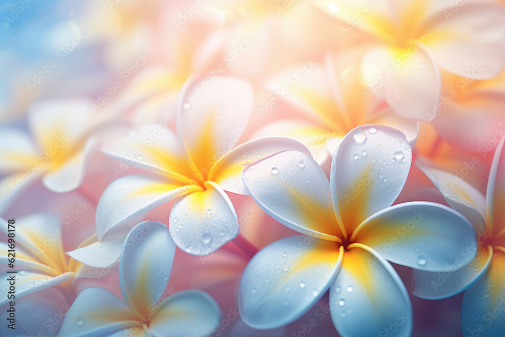 Beautiful Plumeria Flowers Abstract Background Beautiful Plumeria Flowers Abstract Background