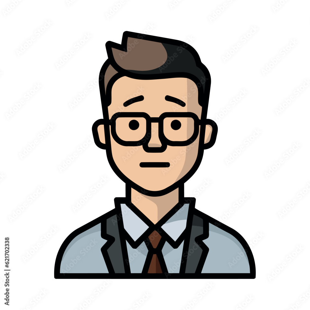 Smiling businessman in eyeglasses, successful and cheerful Smiling businessman in eyeglasses, successful and cheerful