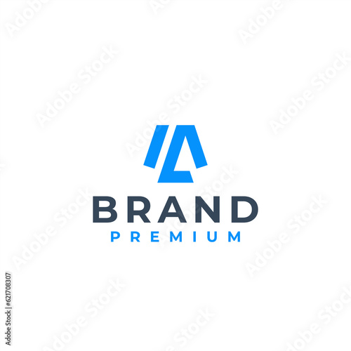 initial letter lm logo design