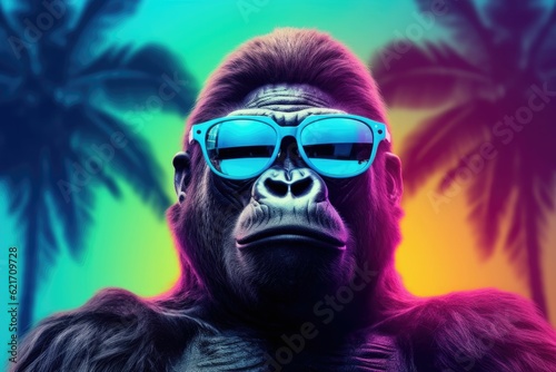 gorilla neon light