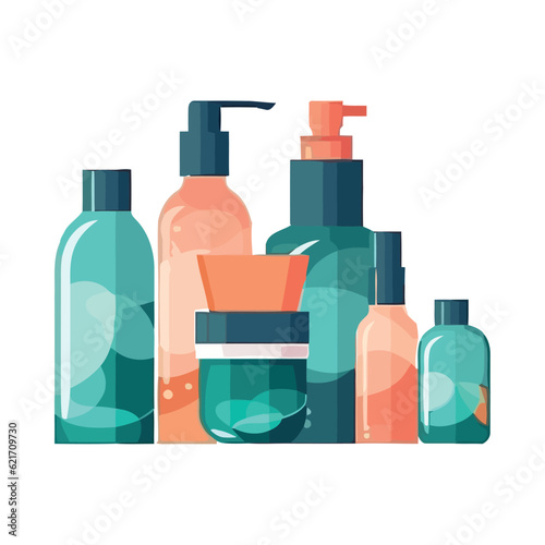 Beauty product in plastic packaging design