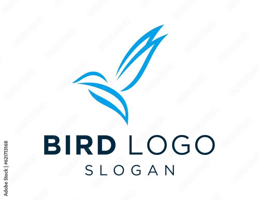 Logo design about Bird on a white background. created using the CorelDraw application.