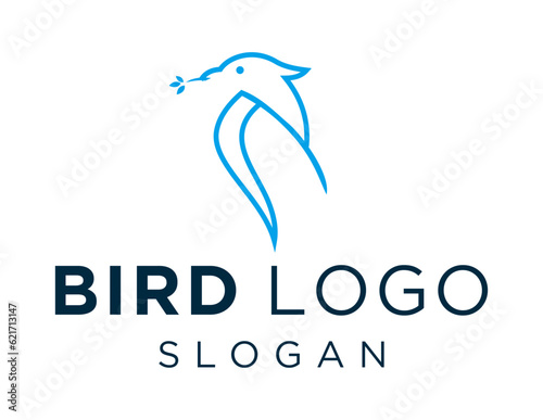 Logo design about Bird on a white background. created using the CorelDraw application.